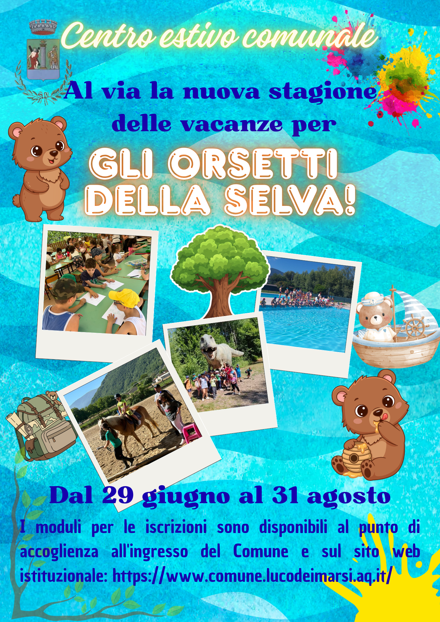 Al via una nuova entusiasmante stagione delle vacanze per gli Orsetti della Selva